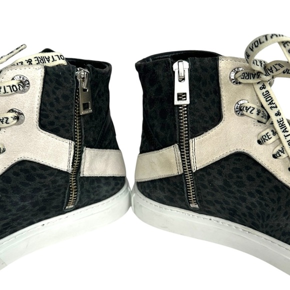 Zadig & Voltaire ZV1747 High Flash Sneakers Size 39 - Picture 5 of 10